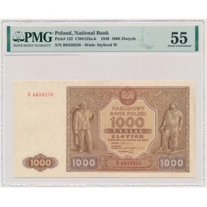 1.000 złotych 1946 - R - PMG 55 - RZADKA