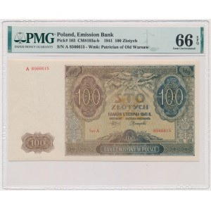 100 złotych 1941 - A - PMG 66 EPQ