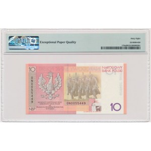 10 złotych 2008 - 90. Rocznica Odzyskania Niepodległości - PMG 68 EPQ