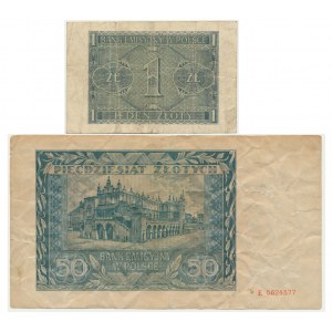 Zestaw, banknoty z 1941 (2 szt.)