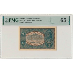 1/2 marki 1920 - PMG 65 EPQ