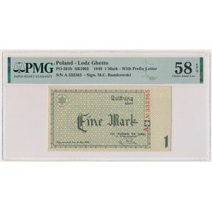 1 Mark 1940 - A - 6 digit series - PMG 58 EPQ