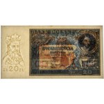20 złotych 1931 - AP. - PMG 55 - rzadka odmiana