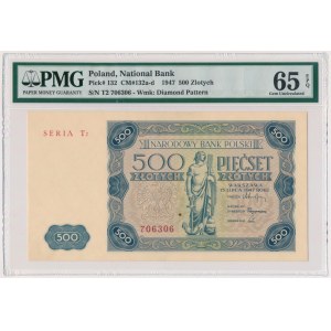 500 złotych 1947 - T2 - PMG 65 EPQ