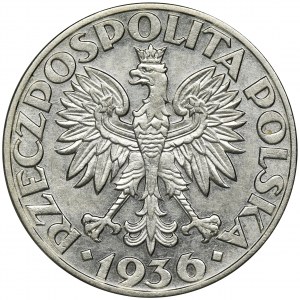 Żaglowiec, 5 złotych 1936