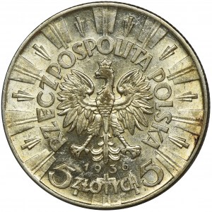 Piłsudski, 5 złotych 1936