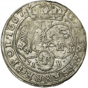John II Casimir, 6 Groschen Bromberg 1667 TLB