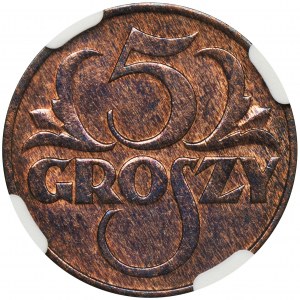 5 groszy 1935 - NGC AU DETAILS