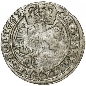 John II Casimir, 6 Groschen Krakau 1665 AT