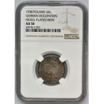 German Occupation, 50 groschen 1938 - NGC AU58