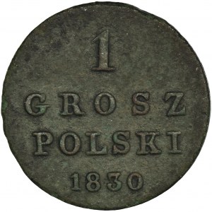 Królestwo Polskie, 1 grosz polski Warszawa 1830 FH - RZADKI