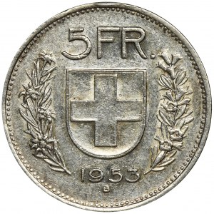 Switzerland, 5 Francs Bern 1953 B