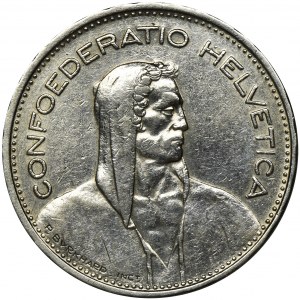 Switzerland, 5 Francs Bern 1935 B