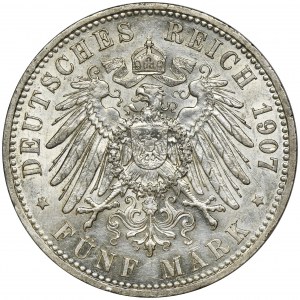Niemcy, Królestwo Prus, Wilhelm II, 5 Marek Berlin 1907 A
