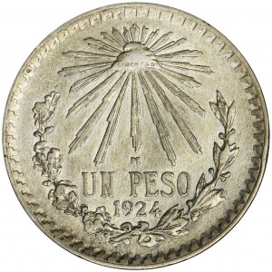 Mexico, Republic, 1 Peso 1924