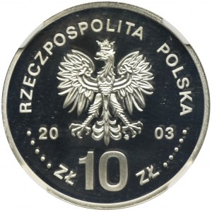 10 złotych 2003 Stanisław Leszczyński - NGC PF69 ULTRA CAMEO