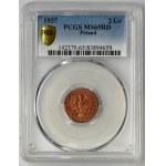 2 grosze 1937 - PCGS MS65 RD