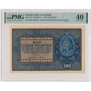 100 marek 1919 - IH Serja X - PMG 40