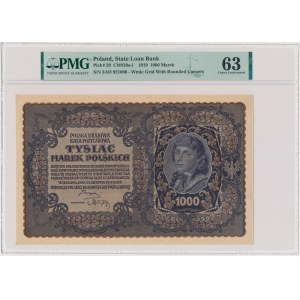 1.000 marek 1919 - III Serja AD - PMG 63