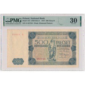 500 złotych 1947 - S - PMG 30