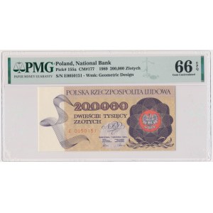 200.000 złotych 1989 - E - PMG 66 EPQ