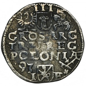 Sigismund III Vasa, 3 Groschen Posen 1593