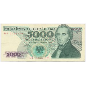 5.000 złotych 1982 - DF - DESTRUKT -