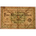 Danzig, 5 Billion Mark 1923 - watermark squares -