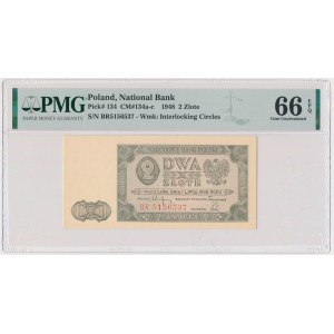 2 złote 1948 - BR - PMG 66 EPQ