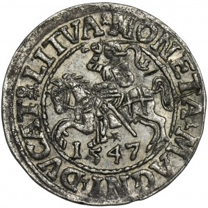 Sigismund II August, 1/2 Groschen Vilnius 1547 - LI/LITVA