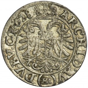 Silesia, Habsburg rule, Ferdinand II, 3 Kreuzer Breslau 1628 HR