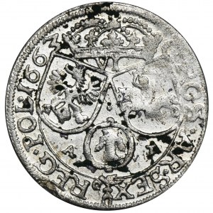 John II Casimir, 6 Groschen Krakau 1663 AT