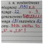 Poniatowski, 1/2 Groschen Warsaw 1780 EB