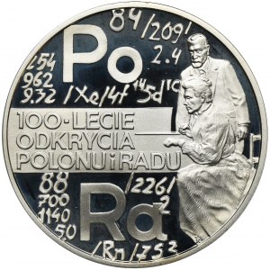 20 złotych 1998 100-lecie odkrycia Polonu i Radu