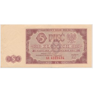 5 złotych 1948 - AA -