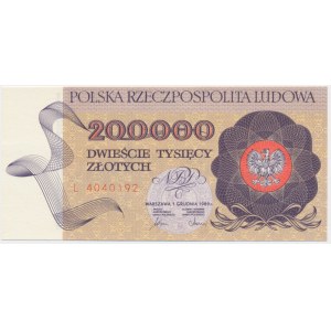 200.000 złotych 1989 - L -