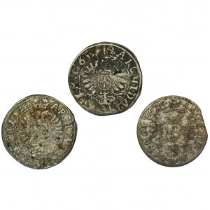 Set, Austria, 3 Kreuzer (3 pcs.)