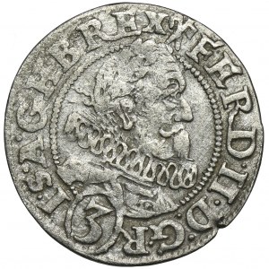 Silesia, Habsburg rule, Ferdinand II, 3 Kreuzer Breslau 1628 HR