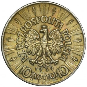 Piłsudski, 10 złotych 1939