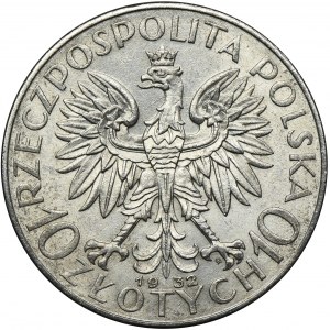 Głowa Kobiety, 10 złotych Warszawa 1932