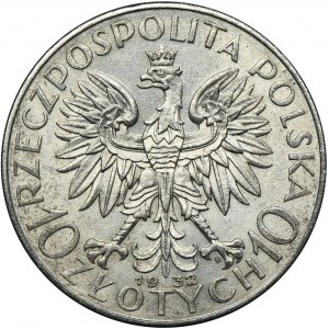 Głowa Kobiety, 10 złotych Warszawa 1932