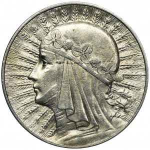 Głowa Kobiety, 10 złotych Warszawa 1933