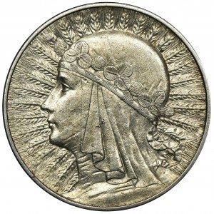 Głowa Kobiety, 10 złotych Londyn 1932