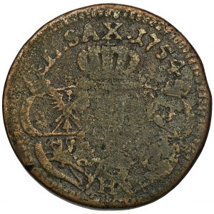 Dominial token, Augustus III of Poland, Groschen 1754 - AX countermark
