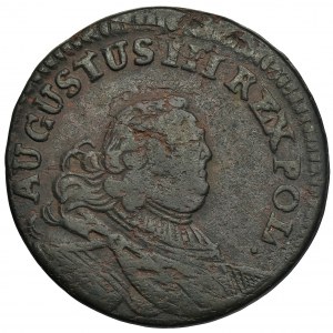August III Sas, Grosz Gubin 1754 - NIENOTOWANY, litera H