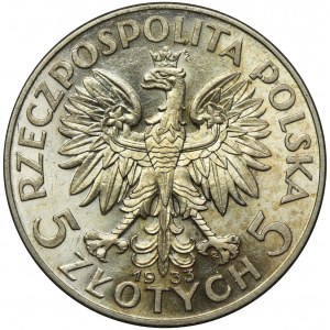 Queen Jadwiga, 5 zlotych Warsaw 1933 - NGC MS62