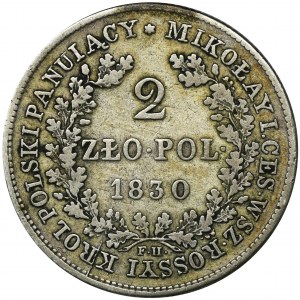 Polish Kingdom, 2 zloty Warsaw 1830 FH