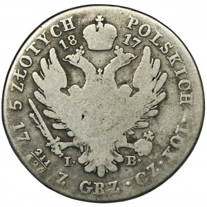 Królestwo Polskie, 5 złotych polskich Warszawa 1817 IB