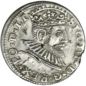 Sigismund III Vasa, 3 Groschen Riga 1592 - LI