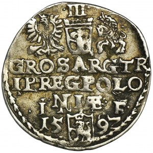 Zygmunt III Waza, Trojak Olkusz 1592 - RZADSZY